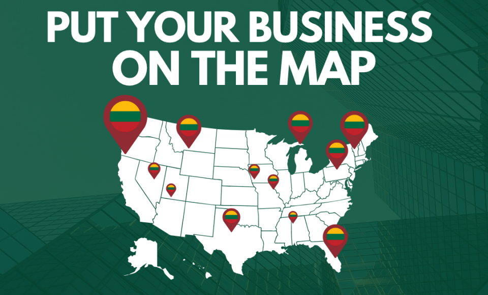 Lithuanian diplomats in the US create a map of Lithuanian businesses, invite companies to register